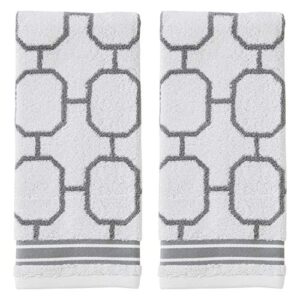 vern yip by skl home lithgow 2-piece hand towel set, gray