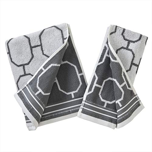 Vern Yip by SKL Home Lithgow 2-Piece Hand Towel Set, Gray