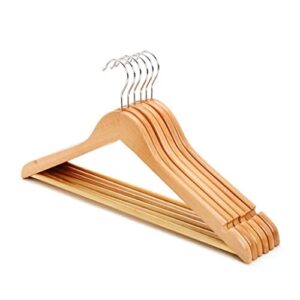 walnut odorless 5pcs sturdy clothes storage rack drying clothes rack reusable shirt hangers for home use