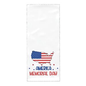 luxteen america memorial day hand towel - print bath bathroom towel highly absorbent soft guest fingertip towels