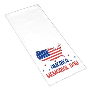 luxteen America Memorial Day Hand Towel - Print Bath Bathroom Towel Highly Absorbent Soft Guest Fingertip Towels