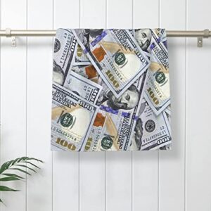 us bill dollars money towels decorations face towel absorbent guest towel portable kitchen tea towels multipurpose for bathroom, hotel, gym and spa