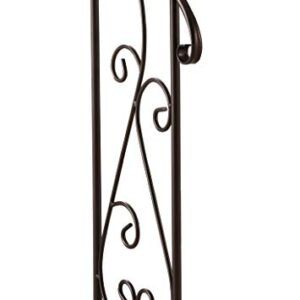 Kings Brand Furniture - Coffee Brown Metal Free Standing Towel Rack Stand with Shelf