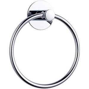 gricol towel ring nail free, self adhesive, stainless steel, no damage wall mouted, rustproof, polished finished