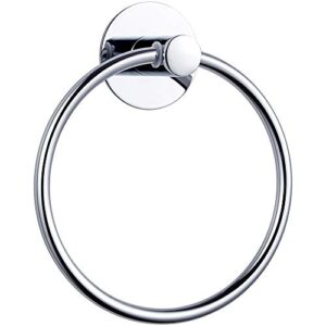 Gricol Towel Ring Nail Free, Self Adhesive, Stainless Steel, No Damage Wall Mouted, Rustproof, Polished Finished