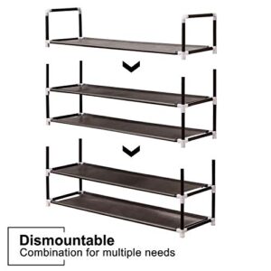 Shoe Rack, 25 Pairs, 5 Tiers Shoe Organizer, Shoe Racks for Closets, Shoe Organizer for Closet, Closet Shoe Organizer, Shoe Rack Organizer, Shoe Rack 25 Pairs, Tall Shoe Rack, 38"Lx12"Wx35"H