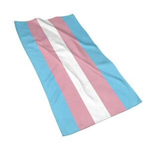 TSHIGO Transgender Pride Flag Towel 27.5x16 Inches Absorbent Hand Towel Superfine Fiber Bathroom Washcloth