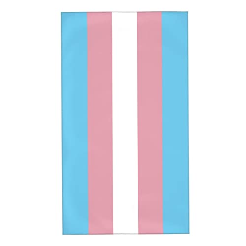 TSHIGO Transgender Pride Flag Towel 27.5x16 Inches Absorbent Hand Towel Superfine Fiber Bathroom Washcloth