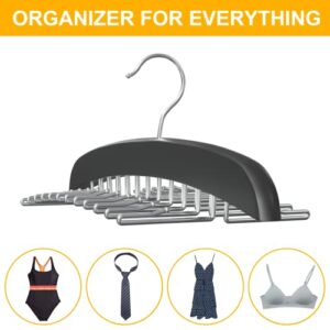 Resovo Upgrade Tank Top Hanger Closet Storage and Organizer for Closet Tank Top Organizer Space Saving 24 Metal Hooks Closet Organizer and Storage for Tank Top, Cami, Tie etc.