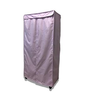 formosa covers portable garment rolling rack cover - protect your clothes from dust keep your room looking organized in lilac purple (cover only) (36"w x 18"d x 68"h)