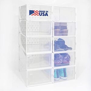 pikanty - stackable shoe organizer bins | made in usa (10)