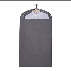 xbwei clothes cover dust bag garment bag protector coat dress suit case cover wardrobe hanging clothing storage (color : dark gray, size : 58x88cm)