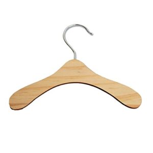 5 pack kids hangers baby hanger wooden ,8.6 inch pet clothes hangers for for dog cat baby toddler kids little hangers for doll dress clothes gown outfit holders accessories (l)