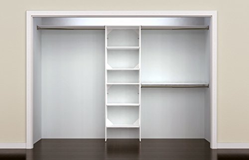 ClosetMaid SuiteSymphony Closet Organizer with Shelves, 25-Inch-Pure White