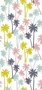 jalibei colorful coconut trees hand towels bath towels soft kitchen dish towels 13.6*29 for household daily use | home decoration | carry-on hotel gym spa