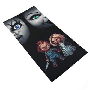 Woodyotime Horror Chu'cky Microfiber Washcloths Towel Highly Absorbent Soft Washcloths Bath Towels 28.7 x 13.8 Inches