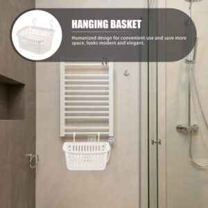 Zerodeko 3Pcs Plastic Hanging Shower Baskets, Waterproof Shower Caddy with Hooks, Storage Hanger Baskets Bathroom Sundries Holders Kitchen Cabinet Organizer Basket