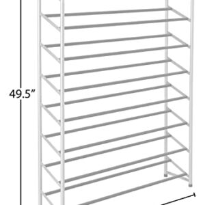 Whitmor 8 Tier Shoe Tower - 40 Pair - With Non-Slip Racks