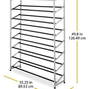 Whitmor 8 Tier Shoe Tower - 40 Pair - With Non-Slip Racks