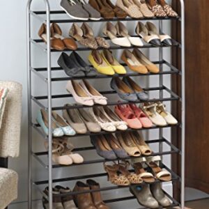 Whitmor 8 Tier Shoe Tower - 40 Pair - With Non-Slip Racks