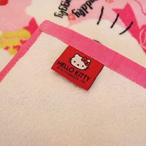 Hello Kitty New Kids Girl Lovely Hand Towels 11.8 X 11.8 100% Cotton Bath sanr