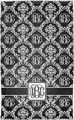 RNK Shops Monogrammed Damask Finger Tip Towel - Full Print (Personalized)