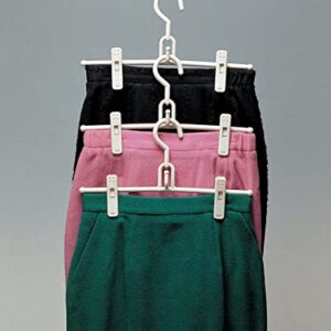 PURUS LIVING Relay Skirt Hanger (3P) Light-Weight Utilizing Organized Closet Space Saving Neat Arrangement Easy Storage Eco-Friendly Materials Non-Slip Design Clothes Pants Jacket Storage Organizer