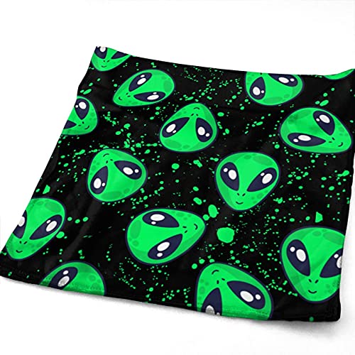 Alien Pattern Highly Absorbent Washcloth Decorative Hand Towels Multipurpose for Bathroom, Hotel, Gym and Spa (12 X 27.5 Inches)…