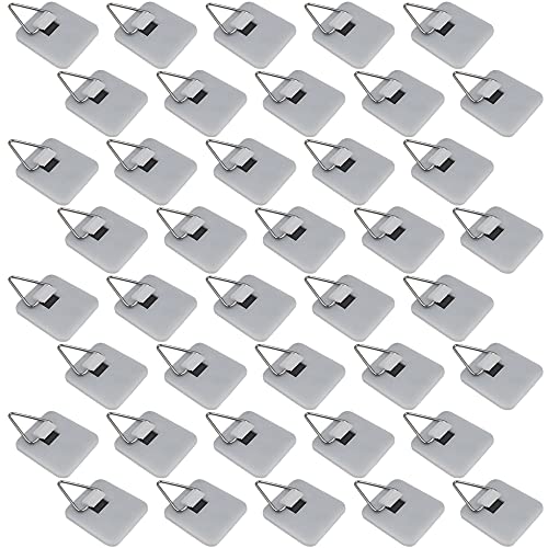 Upgraded Adhesive Plate Hanger,YuCool 40 Pcs Invisible Vertical Holders for Pictures Wall Decor Photos