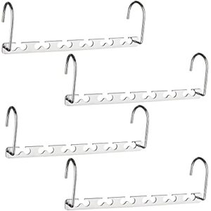 LuxuryFuel Magic Hangers Space Saving Hangers for Clothes Hangers Space Saving Wardrobe Clothing Hanger Oragnizer Closet Space Saver Hangers(4 Pack)