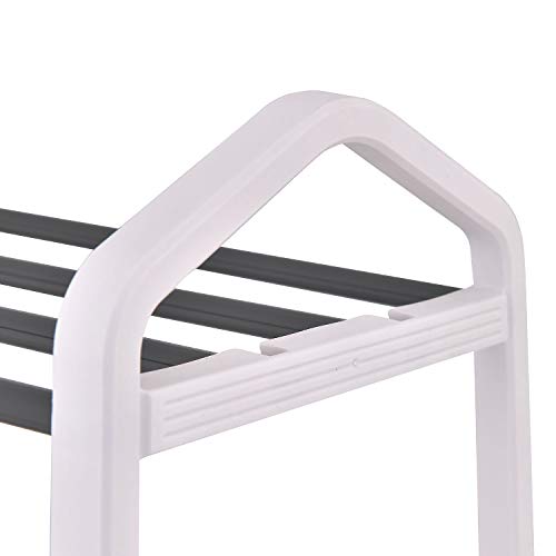 Shoe Organizer Free Standing Shoe Rack 4 Tier Shoe Rack Stand Shoe Tower Organizer Holder Storage Cabinet for 12 Paris