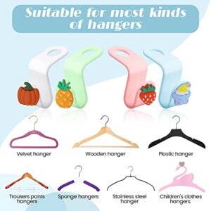 WXOIEOD 20 Pieces Clothes Hanger Connector Hooks for Kids Hangers, Cute Plastic Hanger Space Saving Connector Hook Closet Organizer Heavy Duty Outfit Hangers Cascading Extender Clips for Coat Shirt