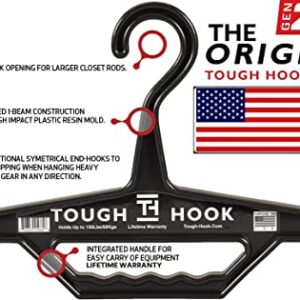 Tough Hook Original Hanger Max Pack Set of 4 | 2 Midnight and 2 Red |USA Made | Multi Pack