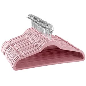 Elama Hangers Heavy Duty Clothes Hanger Set, Pink