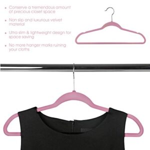 Elama Hangers Heavy Duty Clothes Hanger Set, Pink