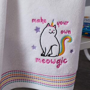 SKL Home by Saturday Knight Ltd. Meowgic Bath Towel in White