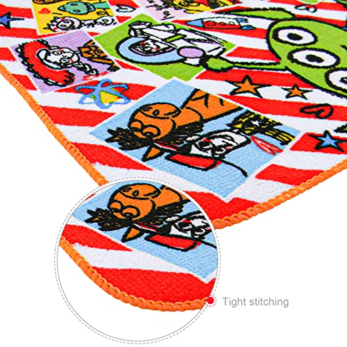 PSMILE 5PCS 20 X 20cm Colorful Cotton Towel Toy Story Series Cartoon Face Cloth Towel