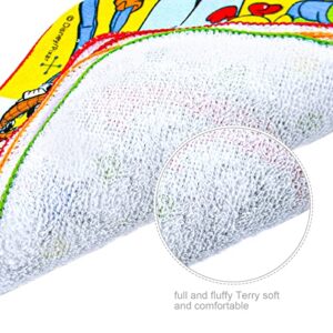 PSMILE 5PCS 20 X 20cm Colorful Cotton Towel Toy Story Series Cartoon Face Cloth Towel