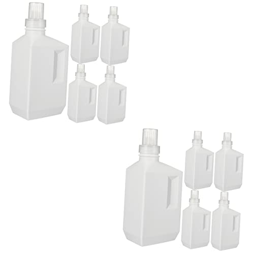 Cabilock 10 Pcs Laundry Detergent Bottle Shampoo or White