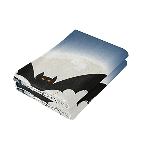 Absorbent Hand Towel Halloween Bat Spooky Tree Moon Decorative Guest Towels 2 Pieces Soft Face Fingertip Towels for Bathroom Hotel Gym and Spa - (28"x14")