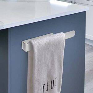 HUFEEOH Hand Towel Holder, Self Adhesive Towel Bar Towel Holder for Kitchen Cabinet, SUS 304 Stainless Steel Bath Towel Holder Stick on Wall