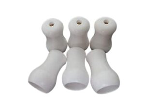 amazing drapery hardware 6 qty:white plastic cord tassel for blinds or shade pull cord: vase shape