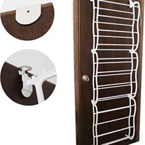 GPCT Over The Door Wall Hanging 36-Pair Shoe Rack. Fits Over Standard-Size Doors, 12 Shelves Design, Holds Sneakers, Heels, Sandals, Low Boots. Shelf Closet Wall Hanging Organizer Storage Shoe Stand