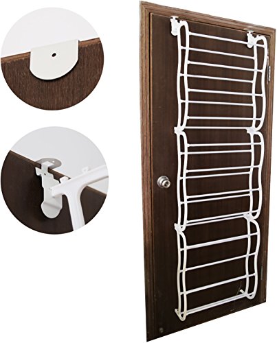 GPCT Over The Door Wall Hanging 36-Pair Shoe Rack. Fits Over Standard-Size Doors, 12 Shelves Design, Holds Sneakers, Heels, Sandals, Low Boots. Shelf Closet Wall Hanging Organizer Storage Shoe Stand