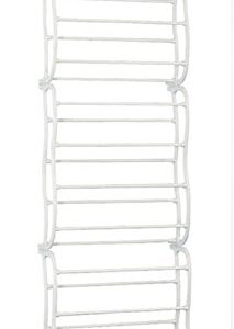 GPCT Over The Door Wall Hanging 36-Pair Shoe Rack. Fits Over Standard-Size Doors, 12 Shelves Design, Holds Sneakers, Heels, Sandals, Low Boots. Shelf Closet Wall Hanging Organizer Storage Shoe Stand