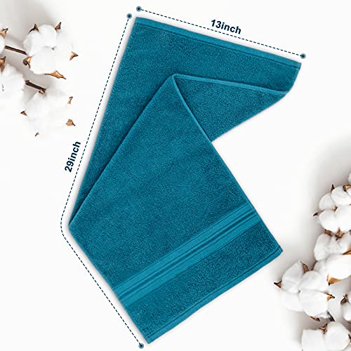 Lizling Hand Towels 6 Pack, Hand Towels for Bathroom,100% Cotton,13 x 29 Inch, Soft and Highly Absorbent, Hand Towel Set for Face,Hotel, Spa, Sport, Trip and Camping - Multicolor