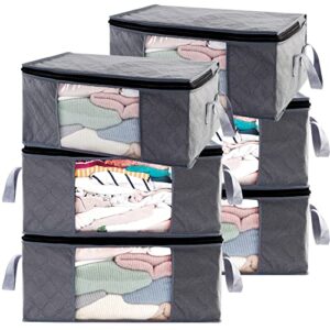 ABO Gear Storage Bins Storage Bags Closet Organizers Sweater Storage Clothes Storage Containers, 3pc Pack