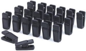 skemix black slim-line set of finger clips set of 20