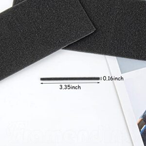 Framendino, 400 Pack Black Hanger Grips Self Sticking Foam Adhesive Strips for Clothes Hangers