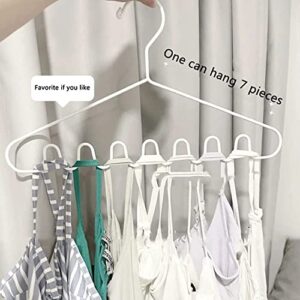 FETNHU Wave Pattern Hanger, Multifunctional Magic Wave Pattern Stackable Hanger, 8 Slots Non Slip Stackable Space Saver Closet Organization Hangers for Bra Top Camisole (Green,15PCS)